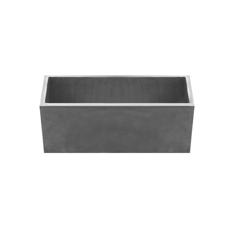 Extra Large Rectangular Cement Flower Pot for Indoor & Outdoor Use, Ideal for Vegetables, Balcony, and Garden Landscaping.