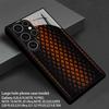 Оранжевый геометрический узор 2D чехол для телефона совместимый с Samsung S26 S25 S24 S23 S22 S21 S20 A56 A55 A36 16 стеклянный защитный чехол