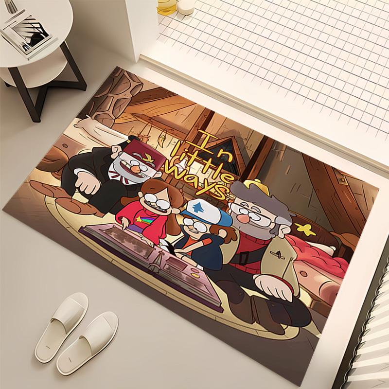 1pc Gravity Falls1 Print Area Rug - Soft, Washable Non-Slip Indoor Mat, Living Room, Home Office Decorative Rug,Office Decorative