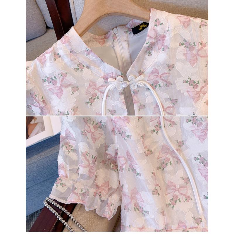 Плюс Размер Женское Летнее Винтажное Платье Для Девочек Разделение Цветочное Платье