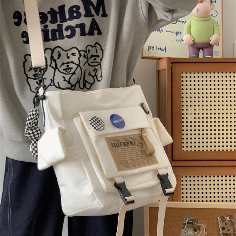 Легкая студенческая косметичка, новая модная сумка через плечо большой вместимости, повседневная портативная сумка-мессенджер