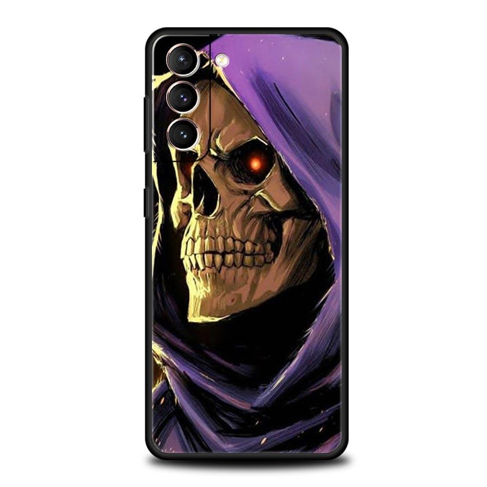 Чехол для телефона с изображением скелета и черепа Мрачного жнеца для Samsung Galaxy S24 S23 S22 5G S20 Ultra S21 FE S10 S9 Plus S10E S8 Lite 20, мягкий чехол