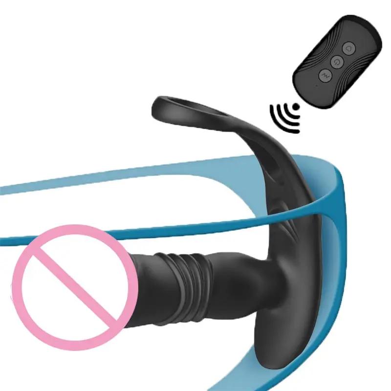 Insertion Men's Adult Be Quiet Anal Extension Handsfree Penis Enlargement Sleeve Men's Ring Women Vibrator Objects For