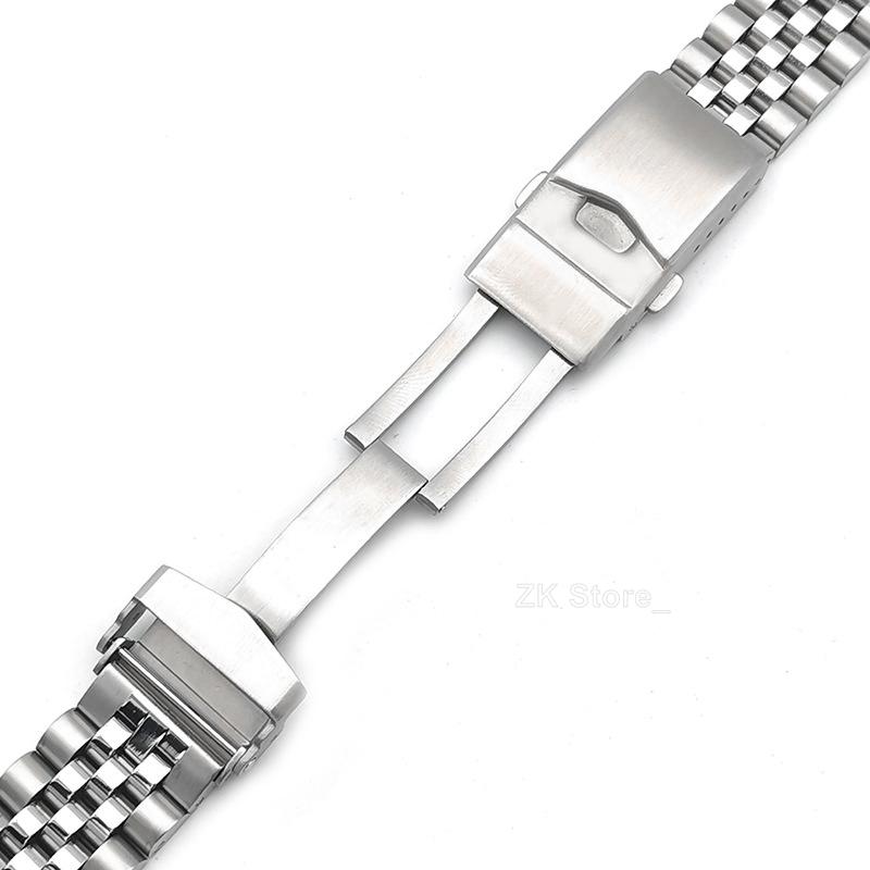 Ремешки для часов из нержавеющей стали 316L 20 мм 22 мм для часов Seiko, браслет-ремень для юбилейного дайверского ремешка для часов, цельная застежка-клипса, ремешок