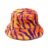 Custom Folding Visor Basin Hat Furry Tie-Dyed Winter Thickening Fisherman Hat Bucket Hat Unisex