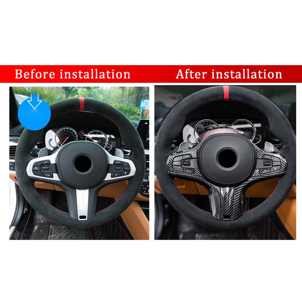 Декоративная накладка на руль из углеродного волокна для BMW 5 серии G30