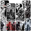 Черно-белый Чехол для телефона G-Guts B-Berserks Для iPhone 13 12 Mini 11 Pro Max XS XR X SE 7 8 Plus 5S 5 6S 6 Подарок Печатная Крышка Fundas