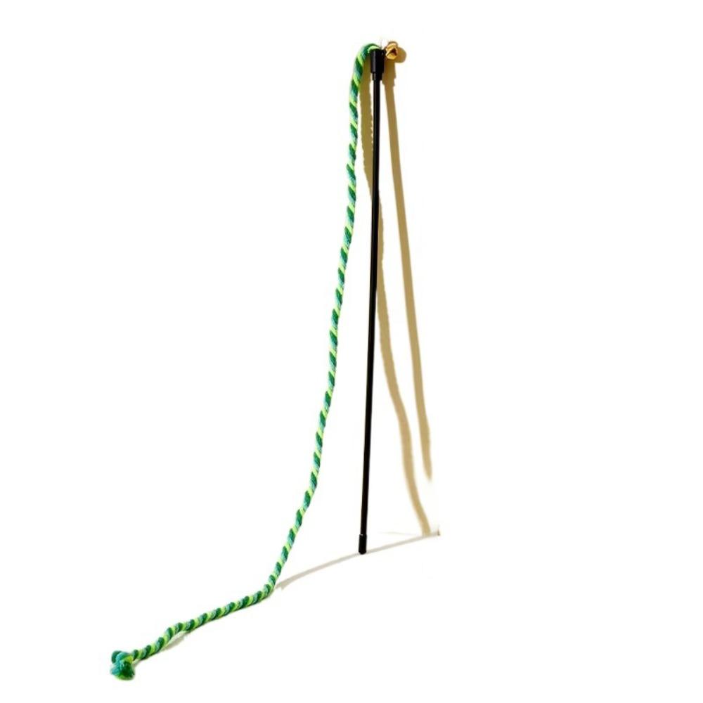 Simulation Feather Cat Stick Toy Bell Attachment Interactive Design Kitten Playing Toy Flexible Lightweight Feather Cat Toy