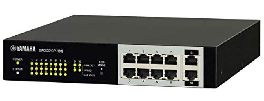 YAMAHA Умный коммутатор L2 PoE 10 портов SWX2210P-10G