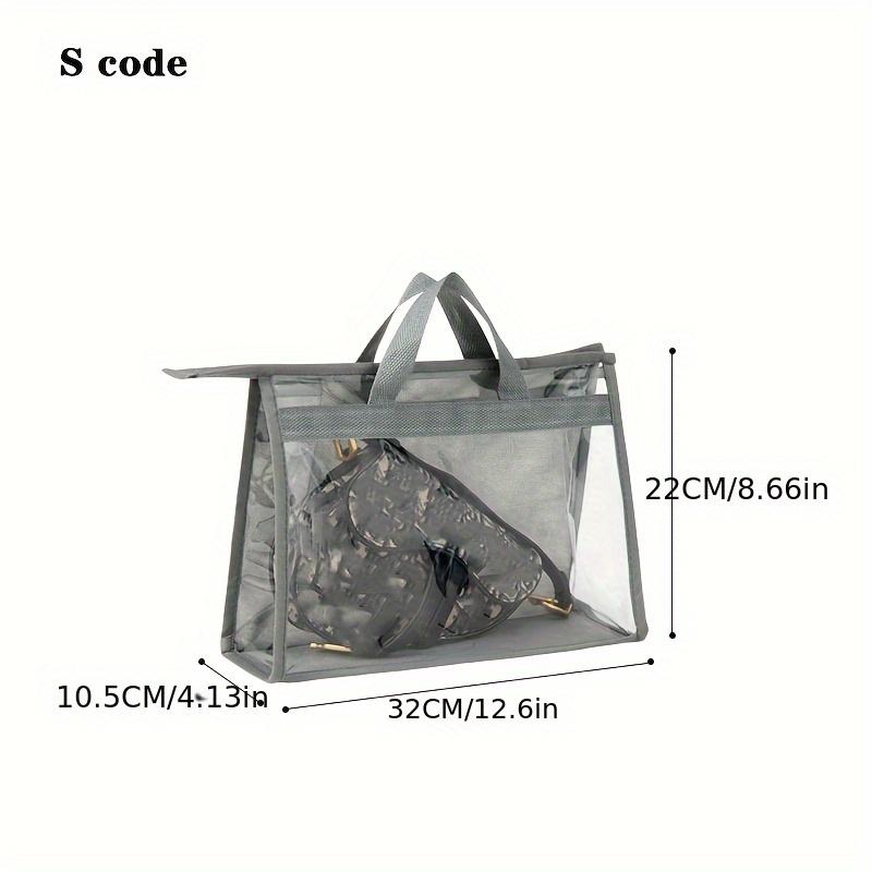 Пылезащитный мешок для сумок, прозрачный подвесной мешок для хранения в шкафу, влагонепроницаемый органайзер для кожаных сумок в спальне.