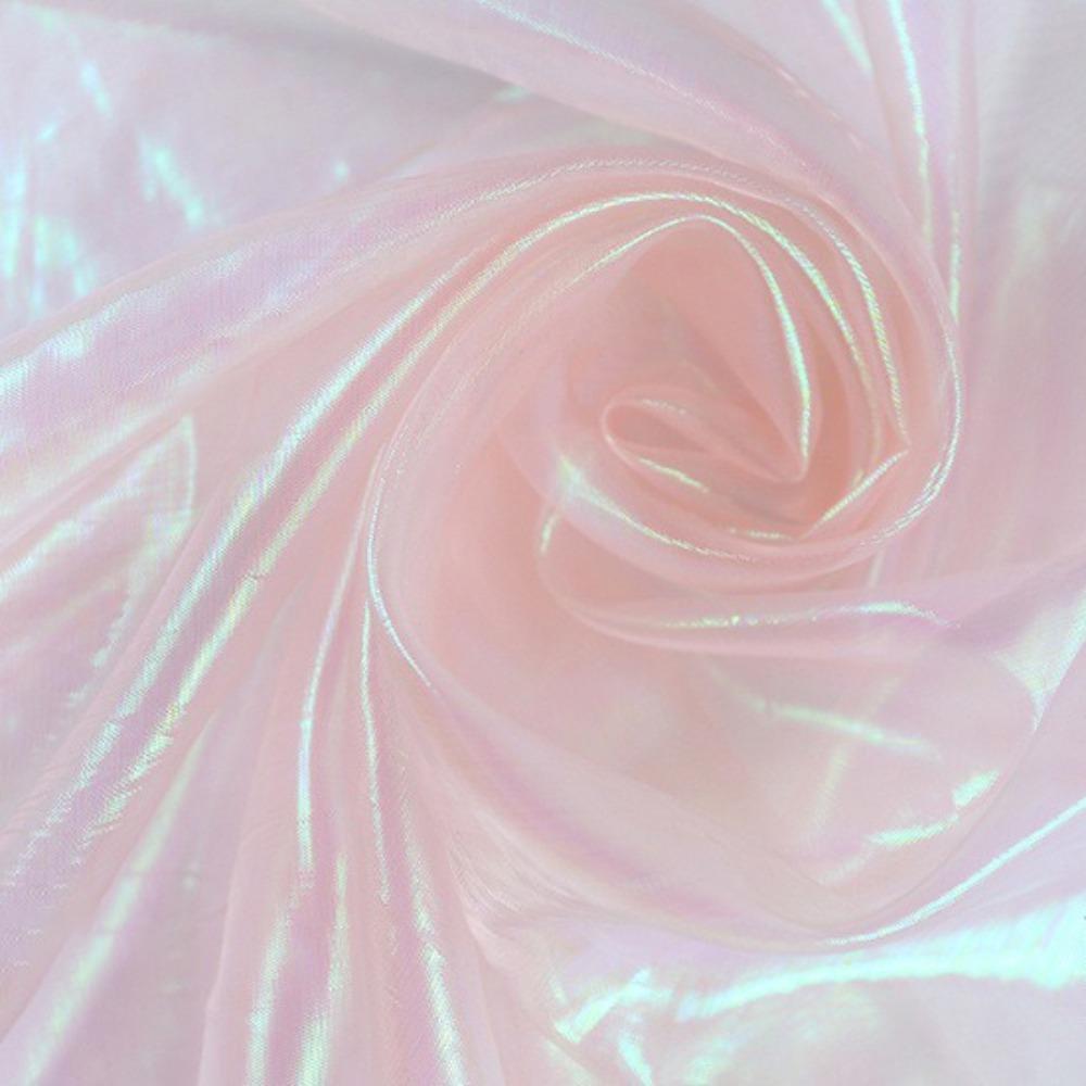 Декоративный Тюль Блестящий Лазерный Тюль Прозрачный Тонкий Ткани Органза Платья из Органзы Ткань Дизайнерская