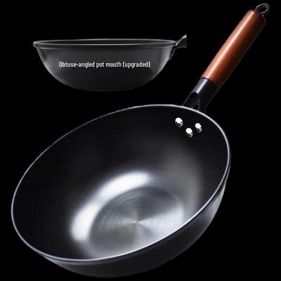 Антипригарный рафинированный железный вок Fubolai