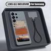 Чехол-накладка с принтом акварельных пятен для Samsung S26 S25 Ultra S24 S23 FE S22 A15 A16 A17 A35 A36 A37 A54 A55 A56 A57 5G Гибридная магнитная матовая крышка