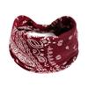 New Boho Cotton Wide Headband for Women Cashew Leopard Flower Print Turban Headwrap Knot Hairband Bandana Girls Hair Accessories