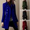 In Stock: 2023 Autumn/Winter Women's Wool Blend Mid-Length Coat