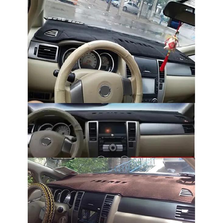 Для Nissan Tiida C11Z C11 SC11 SC11X 2004-2011 Коврик на панель приборов Покрытие приборной панели Солнцезащитный коврик для панели приборов Звукоизоляционная прокладка Защита от грязи