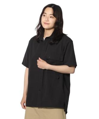 Рубашка для активного отдыха TAKIBI Light Ripstop Shirt Black [Snow Peak] S/S