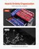 Magnetic Socket Organizer Set 8PCS Socket Trays Blue & Red for Metric SAE