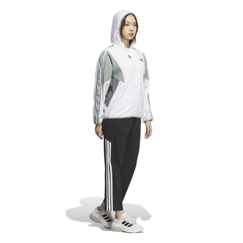 Adidas Hoodie Сезонная спортивная одежда Свободный крой Цветные блоки с капюшоном Cross куртка JSY05 Белый для женщин (JN9999)