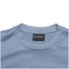 Emporio Armani Мужская футболка с принтом букв SS23, круглый вырез, короткий рукав, топы, светло-голубой 3R1TV9-1JUVZ-0738