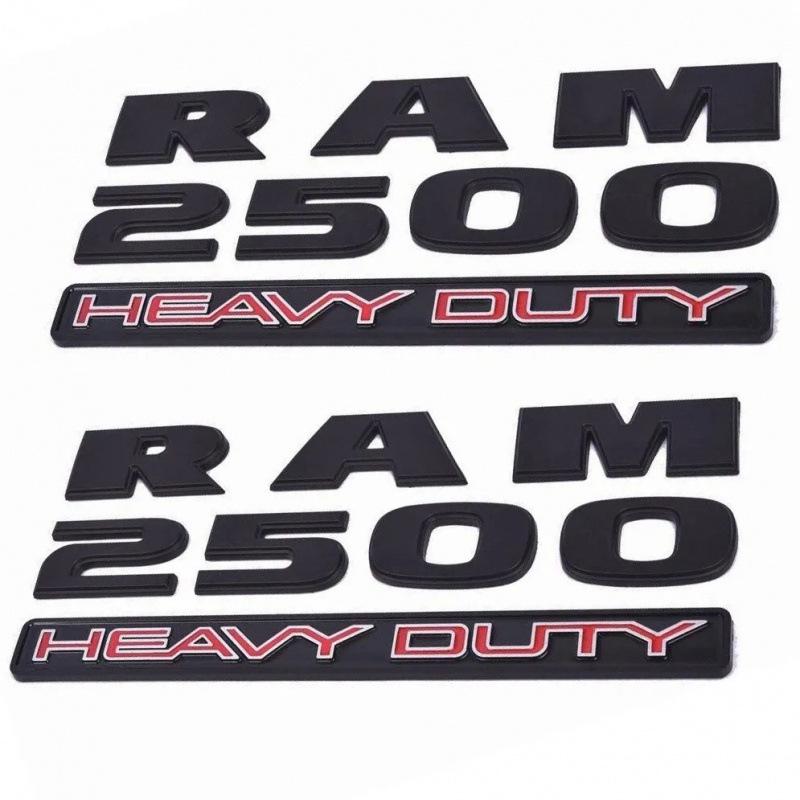 Черная Боковая Наклейка-Эмблема для Крыльев Dodge RAM 1500/2500/3500 Heavy Duty