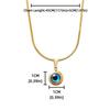 Waterproof Eye Necklace Titanium Demon Eye Earrings Blue Eyes Choker Chain  Lucky Jewelry
