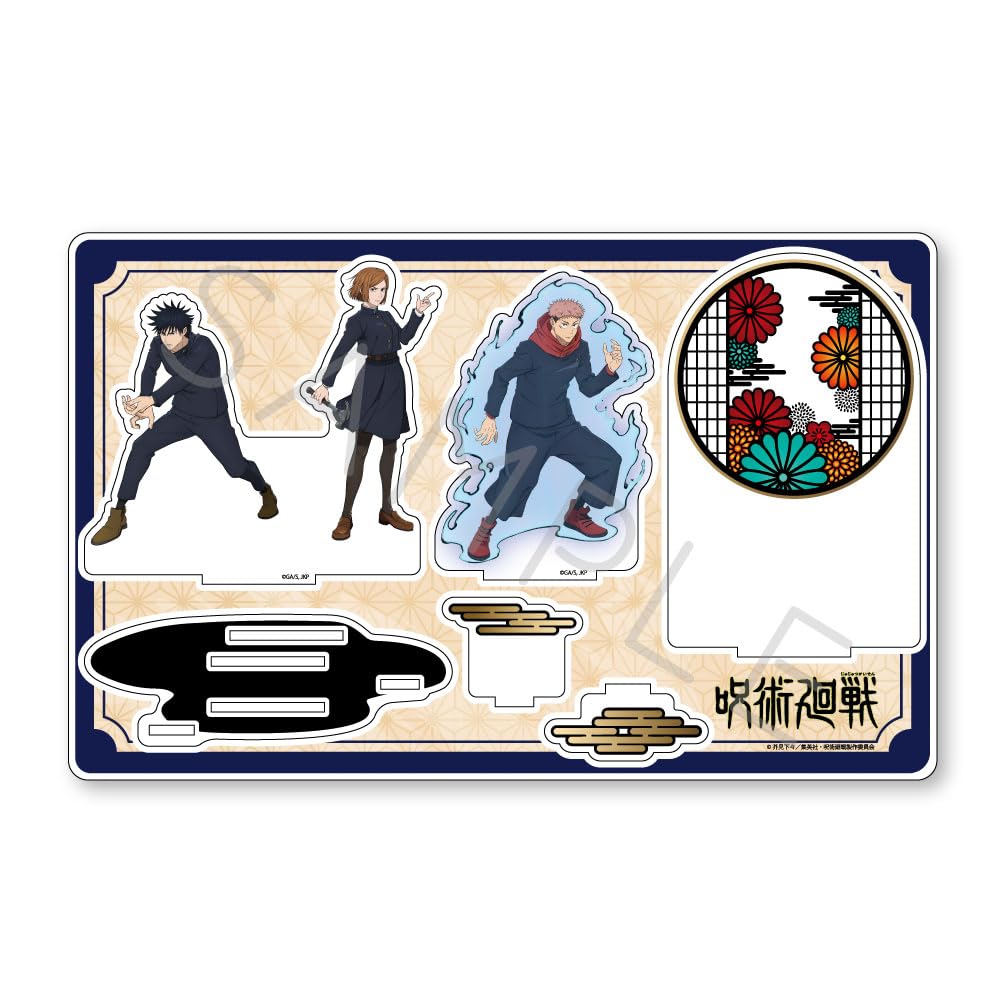 SYNC INNOVATION Jujutsu Kaisen Season 2 Big Acrylic Stand Yuji Itadori Megumi Fushiguro and Nobara Kugisaki Direct from Japan