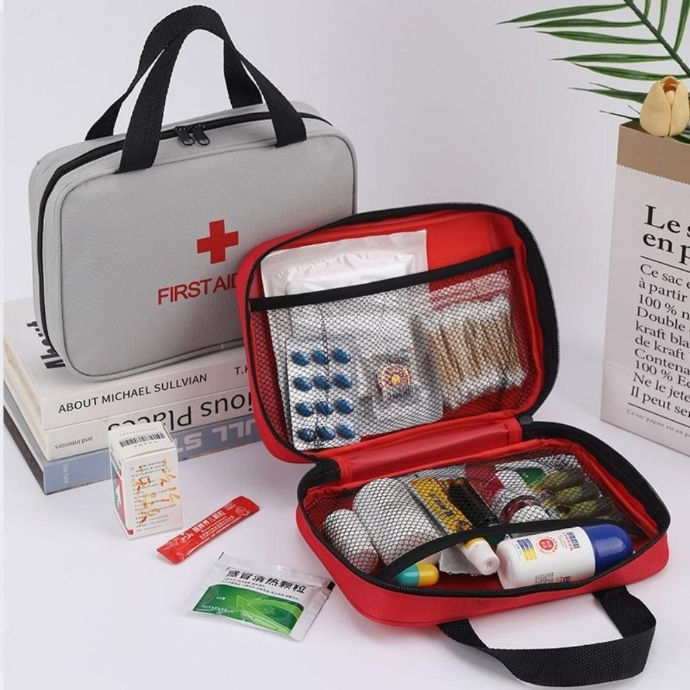 Zipper Medicine Storage Bag Large Capacity First Aid Bag Portable Medical Bag Outdoor