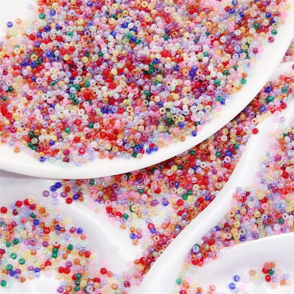 2 мм 2700 шт. имитация нефрита, стеклянные бусины-разделители для мороженого для ювелирных изделий, аксессуары ручной работы «сделай сам»