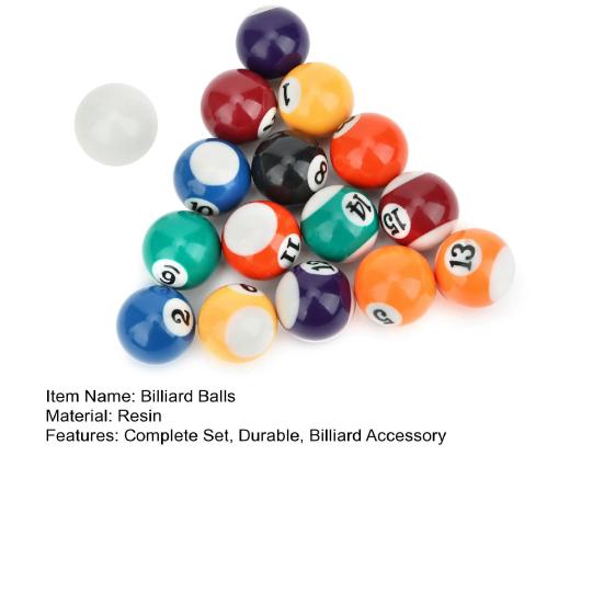 16 шт. мини-бильярдных шаров 32 мм/38 мм, набор детских шаров из смолы, аксессуары для бильярдного стола для игровых комнат, баров