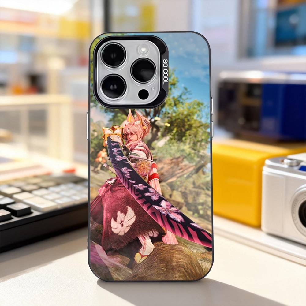 Игровой Чехол Для Телефона M-Monster-Hunter Крутой Для iPhone 17,16,15,14,13,12,11,Pro,XS,Max,Plus,Mini,SE4,E Черный Матовый Ударопрочный Чехол