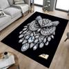 1 шт. Алмазная сова, очень большой, нескользящий ковер для пола, для офиса, семьи, спальни, ковер большого размера, ковер для помещений, яркие цвета
