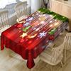 Christmas Tablecloth Romantic Christmas Ball Print Restaurant Tablecloth Family Party Wedding Decoration Year Party