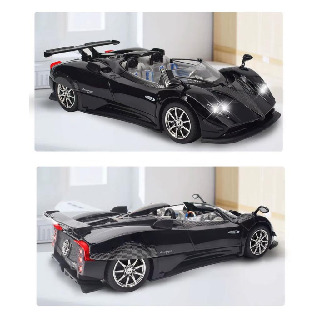 1/24 Scale Pagani Zonda HP Barchetta Alloy Concept Sports Car Model Diecasts Metal Racing Vehicles Car Model Sound Light Kids Toy Gift