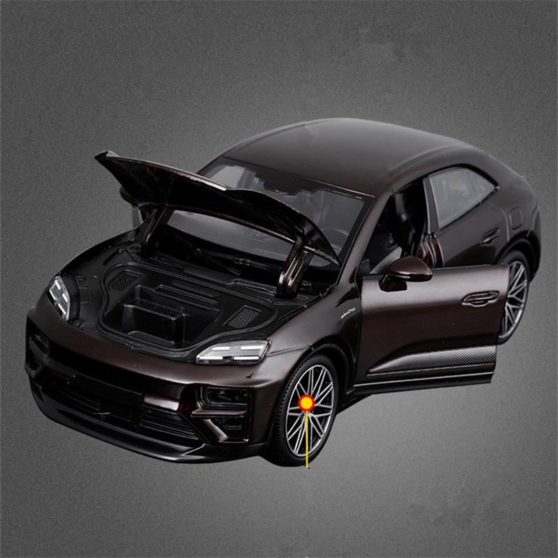 AABKQ1 Bburago 1:24 Porsche Macan EV SUV Alloy Luxy Car Model Diecast Metal New Energy Electric Vehicles Car Model Simulation Kids Gift
