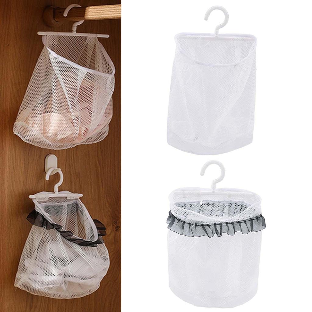 Multipurpose Clothespin Bag with Hanger Breathable for Bathroom Hotel Home