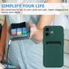 For iPhone 16 Plus Case Flexible TPU Phone Cover with Back Card Slot