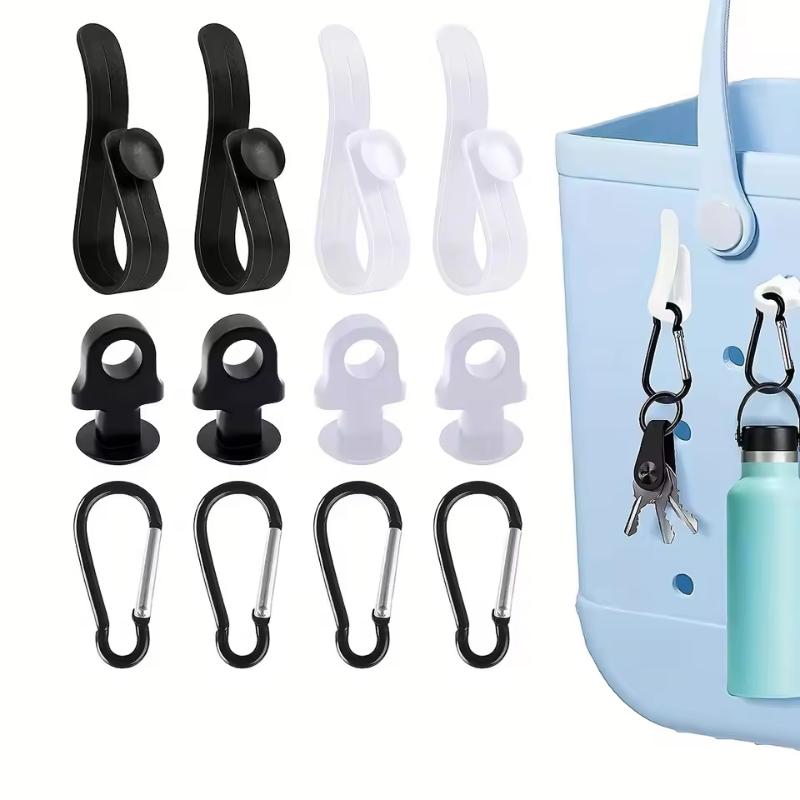 3PCS Beach Ready Kit Includes Portable Hook Convenient Key Chain Carabiner And Cup Holder For Stress Free Ocean Visits