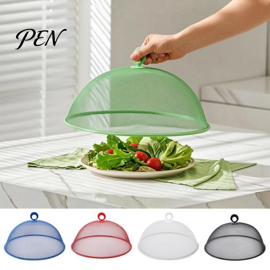 Складная защита от насекомых для еды для кемпинга, сетчатый чехол с ручкой, прочный защитный чехол из нержавеющей стали, легкие чехлы для ручек, посуды в палатке и фруктов
