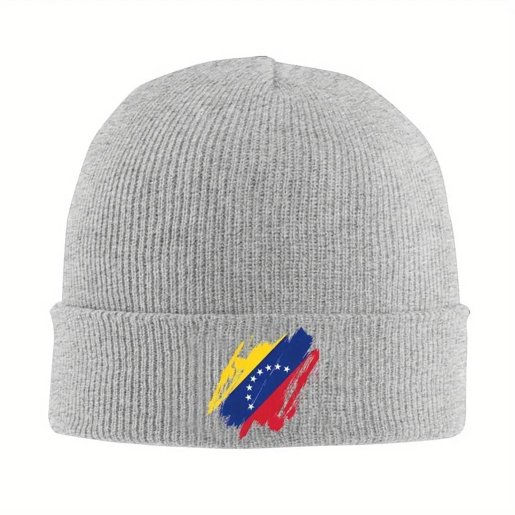 Venezuela Flag Beanie Hats libre Knit Hat Gym Elastic Adult Unisex Caps Spring Graphic Funny Bonnet Hats Gift