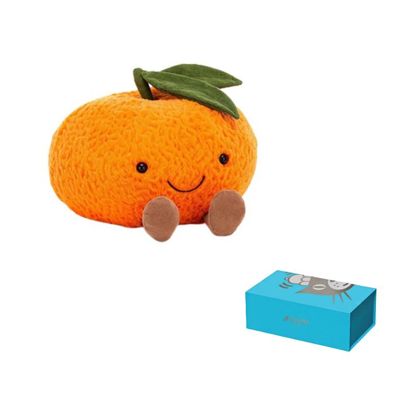 JELLYCAT Серия "Веселая еда" Фрукт Цитрус Апельсин Кукла Плюшевая кукла 9 см Высота
