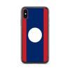 Coque iPhone - Drapeau Laos - Souple - Plastique Transparent - Design Fin Et Léger