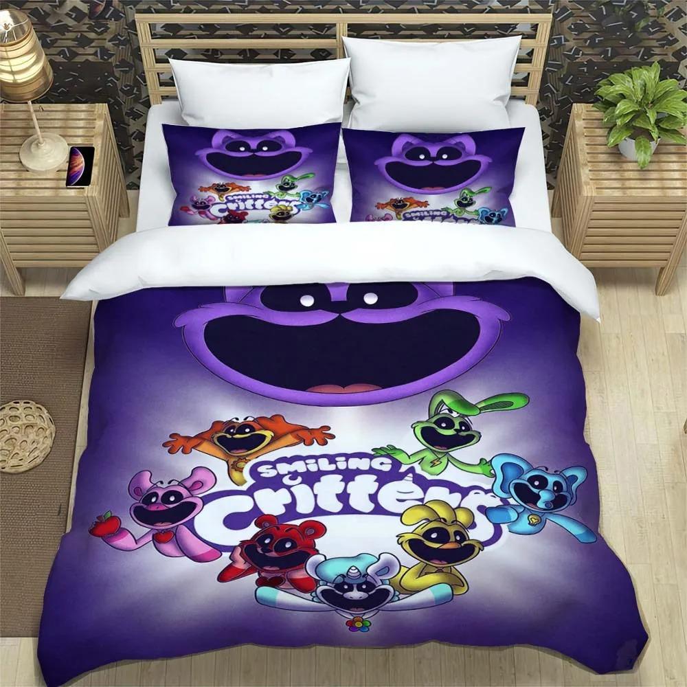 3D-принт аниме улыбающиеся животные CATNAP DOGDAY комплект постельного белья абсолютно новый крутой аниме пододеяльник наволочка милый мультфильм детский подарок