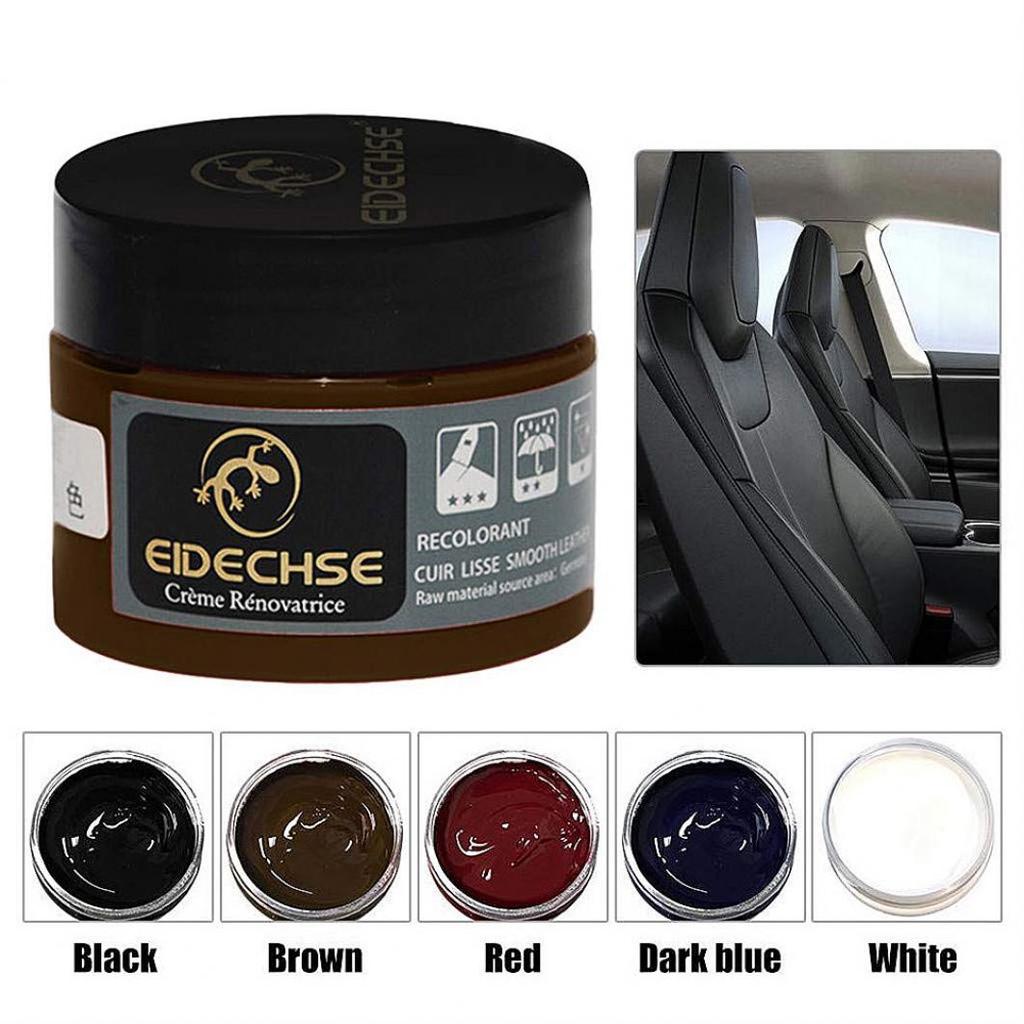 Faux Leather Repair Cream Paste Shine Polish Care for Car Seat Couches Shoes