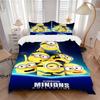Minions Collection Adventure Print 3Pcs Bedding Setduvet Cover With 2 Bedropillowcase Home Birthday Gift
