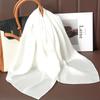 New Fashion Summer Silk Square Scarf Solid Women Satin Neck Hair Tie Band Soft Beach Hijab Head Female Foulard Free Shiping