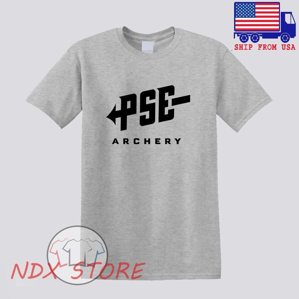 PSE Archery Men#039;s Gray Size S5XL Unisex T-Shirt