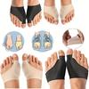 2pcs Big Toe Support Sleeve, Grip Insert & Gel Cushion Pad, Toe Separator Half Sock, Foot Care Tool Suitable For Men & Women