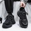 Labor Protection Shoes Men's Shoes Spring Breathable Mesh Sports Shoes Korean Style Thick Sole Non-slip Casual Running Dad's Trendy Shoes