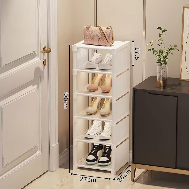 Shoe Rack Multi-layer Storage Rack Household Simple Door Indoor Storage Rack Household Dustproof Multi-purpose Shoe Cabinet